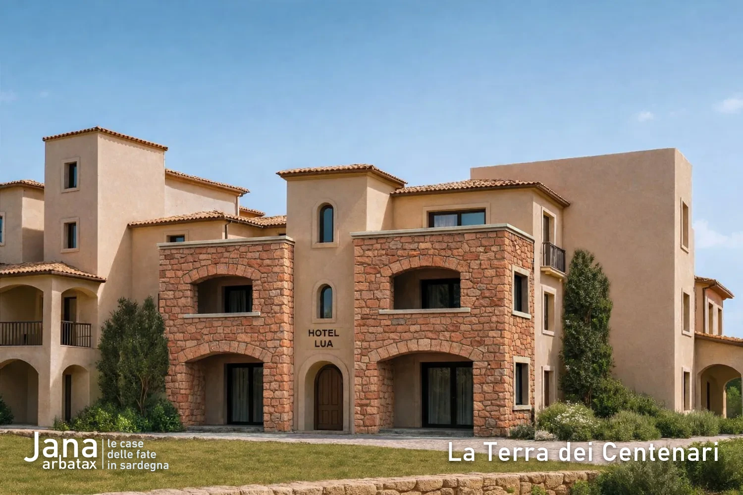 Render di Borgo Lua, case e appartamenti in vendita nel progetto Jana ad Arbatax
