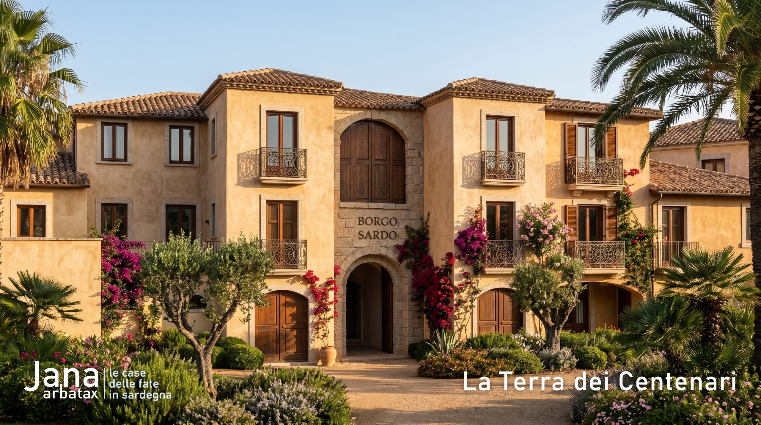 Il portale d'ingresso di Borgo Sardo, case in vendita ad Arbatax, in Ogliastra