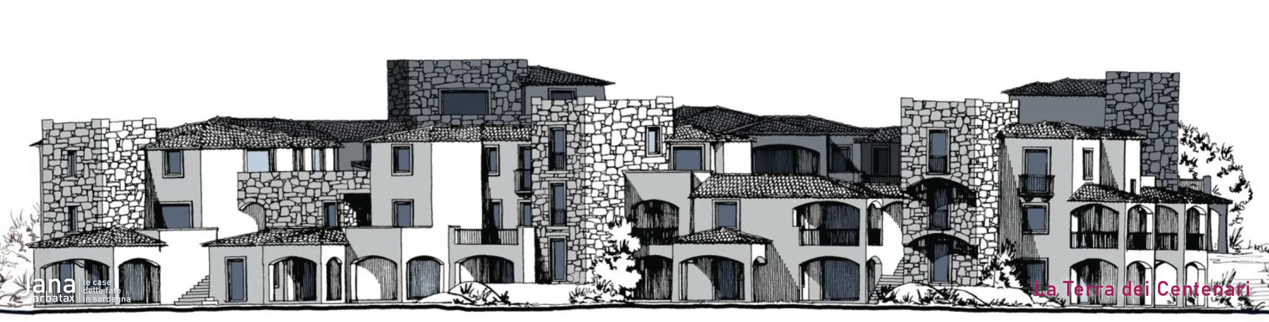 Prospetto architettonico del Corpo 15, Borgo Frisa, Arbatax